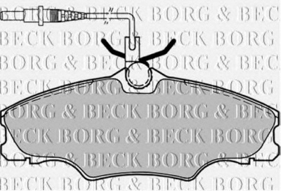 BORG & BECK bbp1459 -  Комплект тормозных колодок, дисковый тормоз